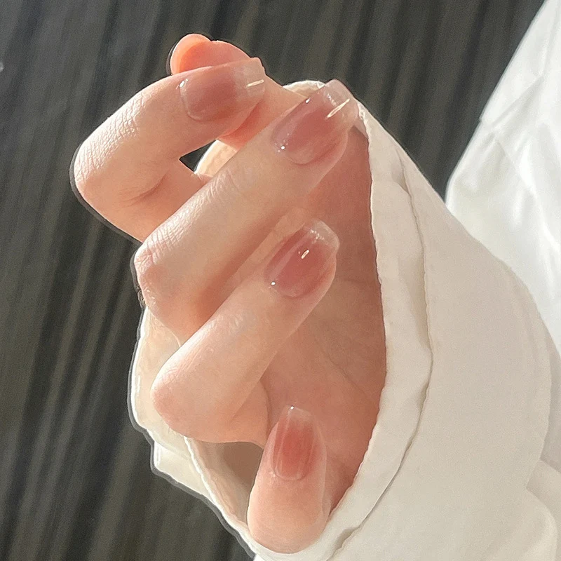 Premium natürliche Press-On Nagelset Karnz