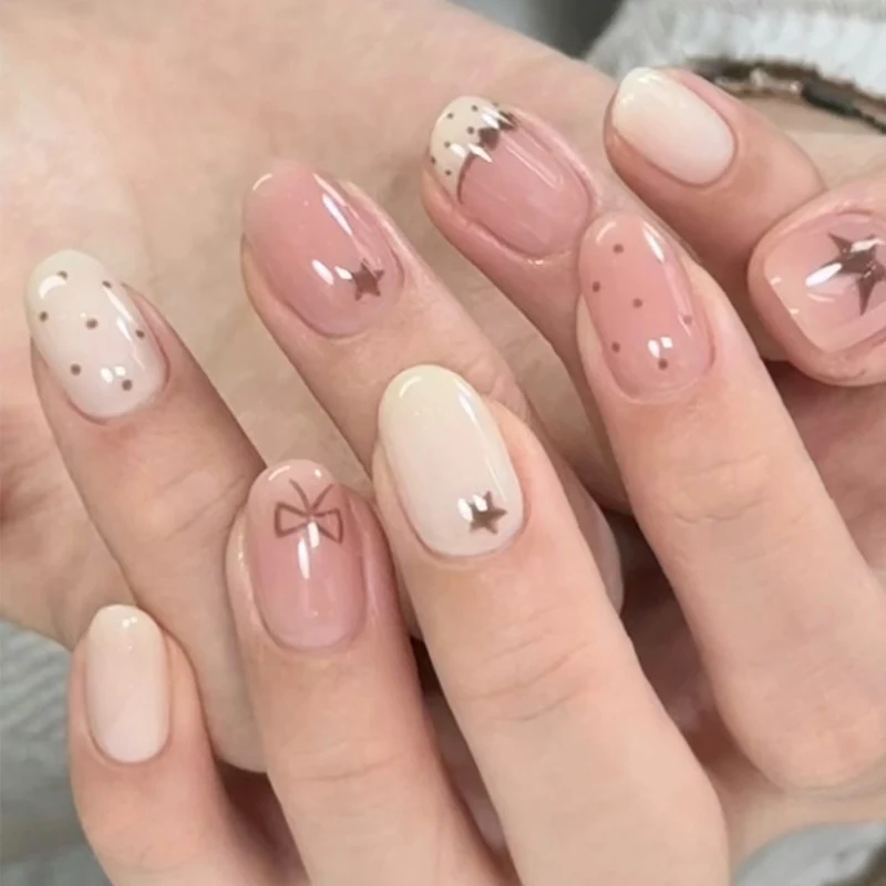 Premium Glittery Press-On Nail Set Karnz