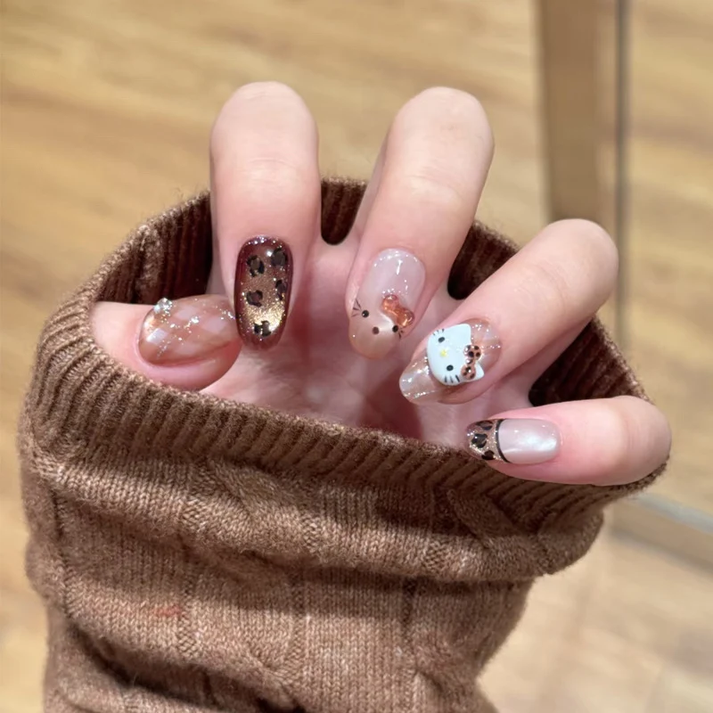 Premium Glittery Press-On Nail Set Karnz
