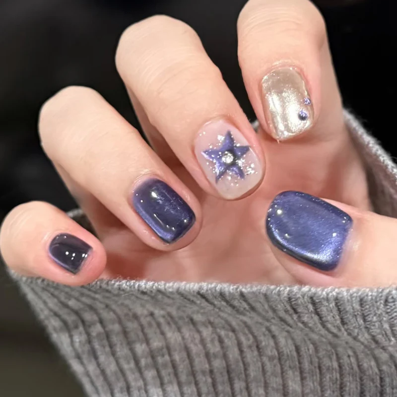 Premium Glittery Press-On Nail Set Karnz