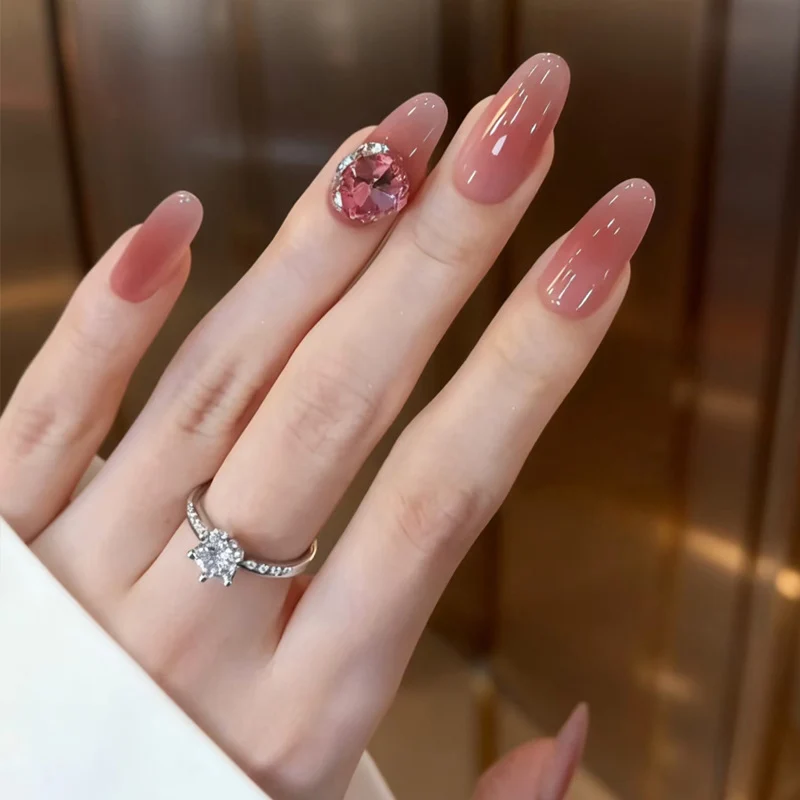 Premium Glittery Press-On Nail Set Karnz
