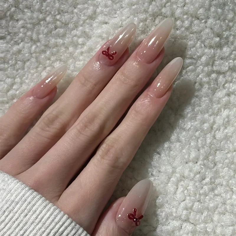 Premium Künstlerische Lange Stiletto-Nagelspitzen mit Aufwändigen Verzierungen Karnz