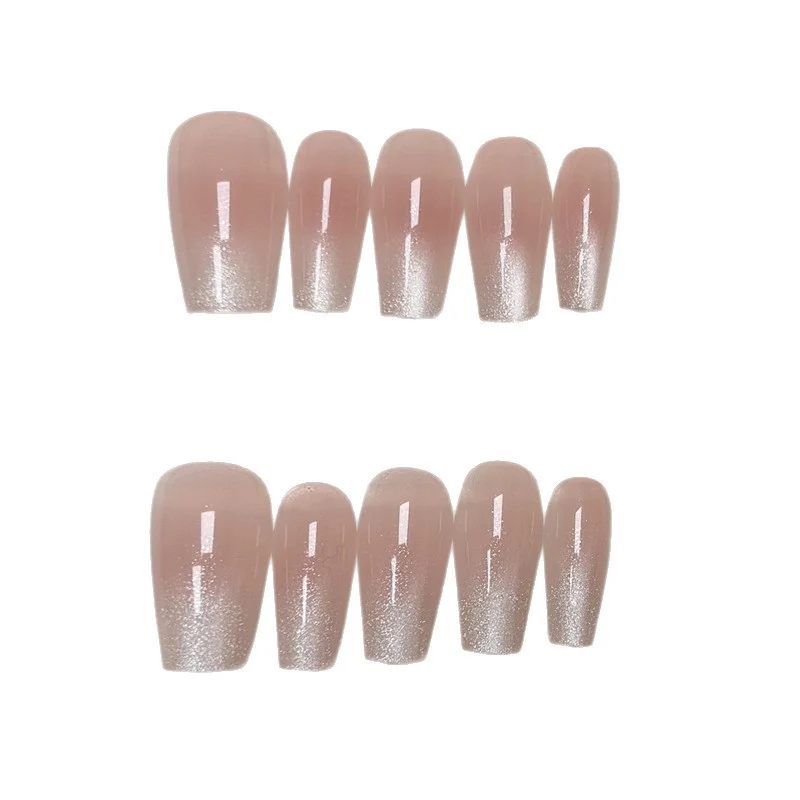 Natürliche glänzende Press-On-Nagelspitzen Karnz