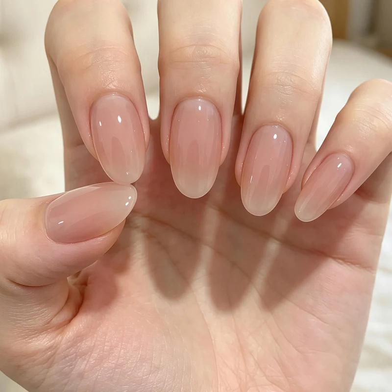 Natürlicher Glänzender Press-On Nagelset Karnz 1789389043