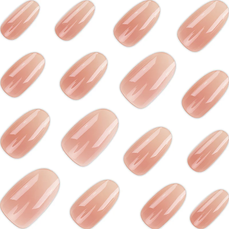 Natürlicher Glänzender Press-On Nagelset Karnz 1789389043