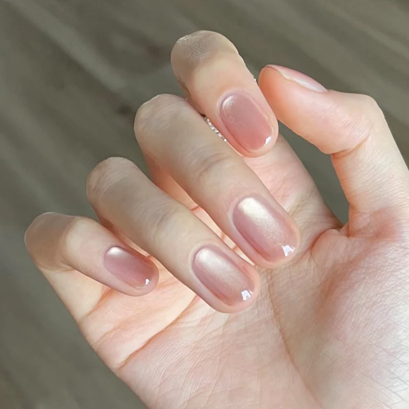 Natürlicher Finish Press-On Nagelkunst Karnz