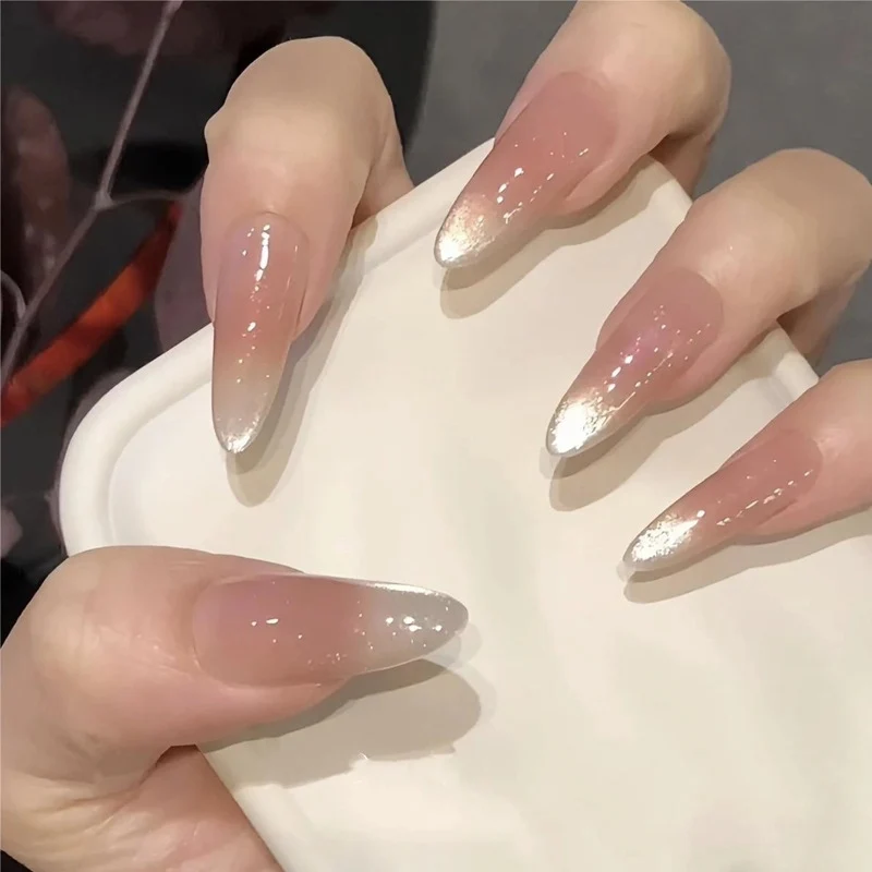 Luxus Press-On Nagelset mit Glitter-Akzenten Karnz