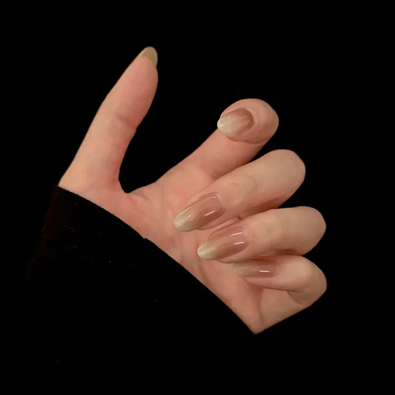 Luxus Press-On Nagelset mit Glitter-Akzenten Karnz