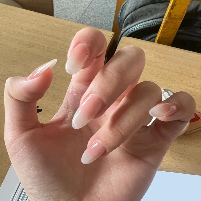 Hochglanz Gel Press-On Nägel Karnz