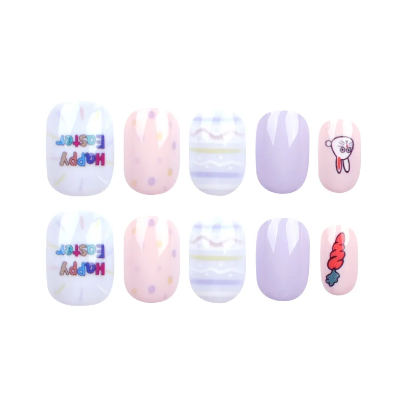Kunstvolle Nagelkunst mit süßen Tiermotiven und pastellfarbenem Design Karnz