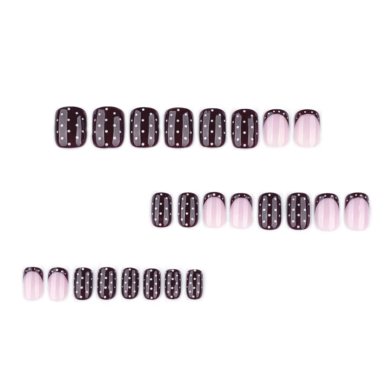Kunstvolle Nagelkunst mit elegantem Polka-Dot Design Karnz