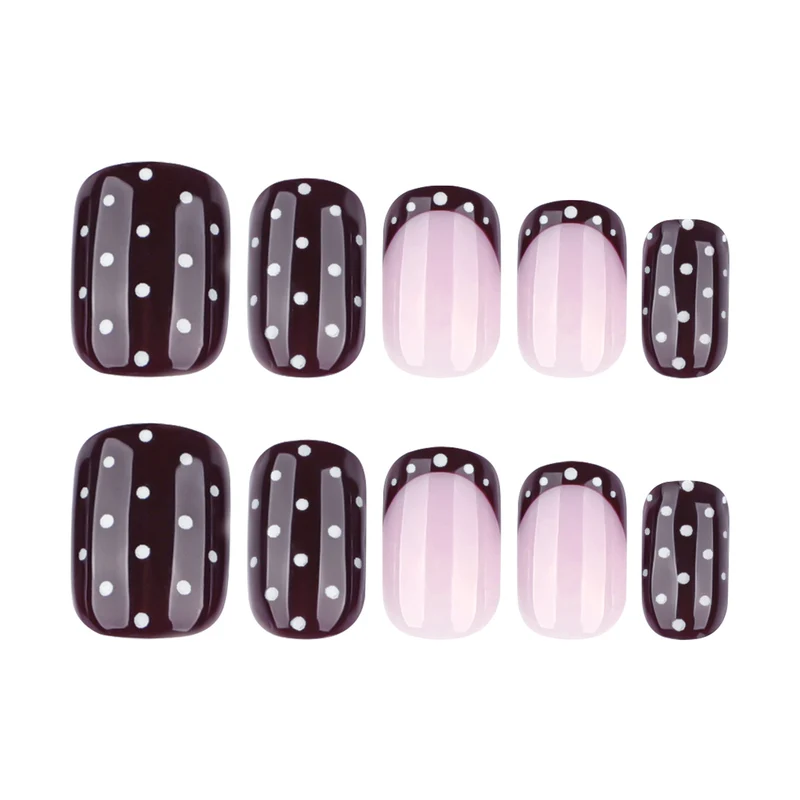 Kunstvolle Nagelkunst mit elegantem Polka-Dot Design Karnz
