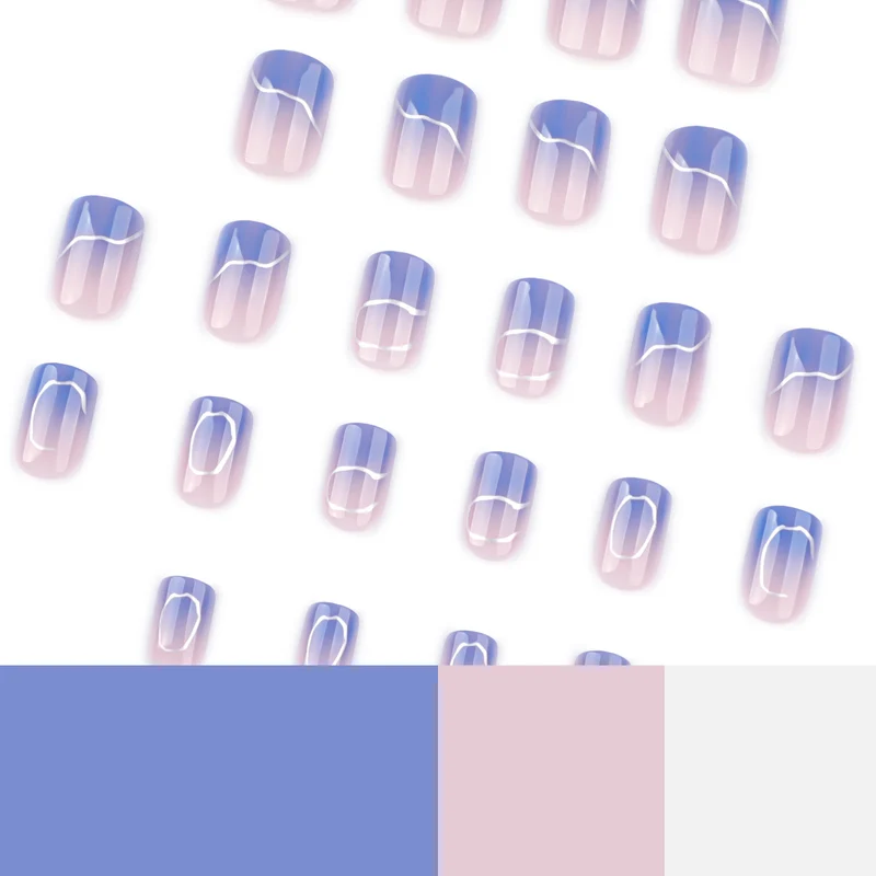 Kunstvolle Nagelkunst mit elegantem Ombre-Design Karnz