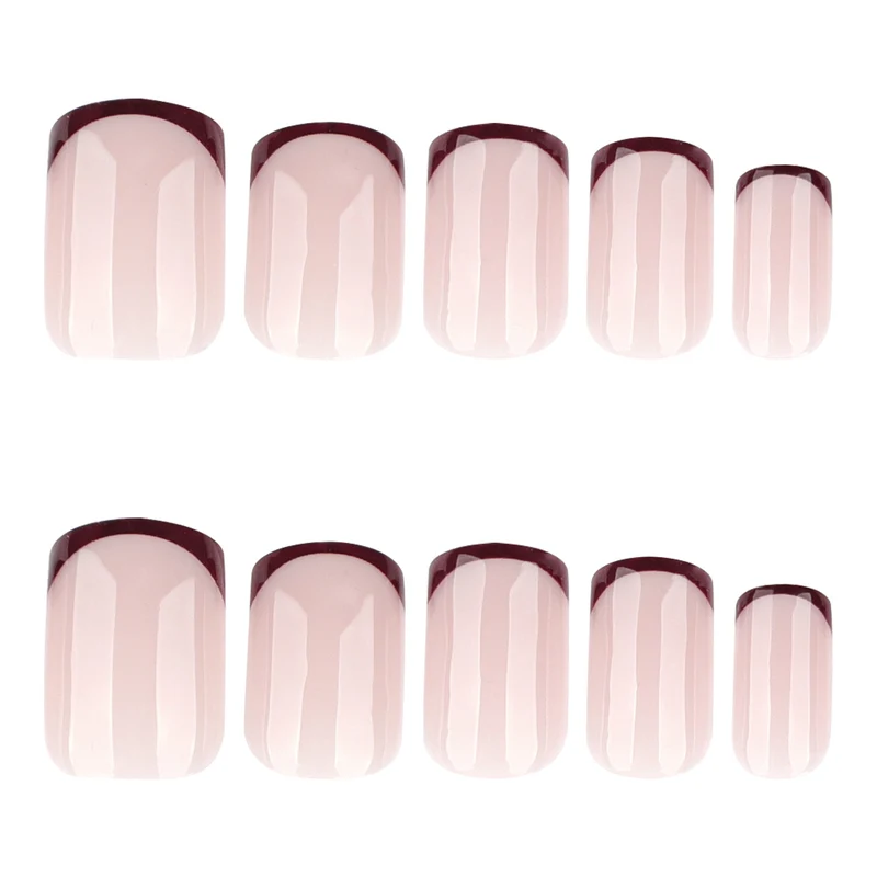 Kunstvolle Nagelgestaltung mit edlem French-Tip und Glanz Karnz