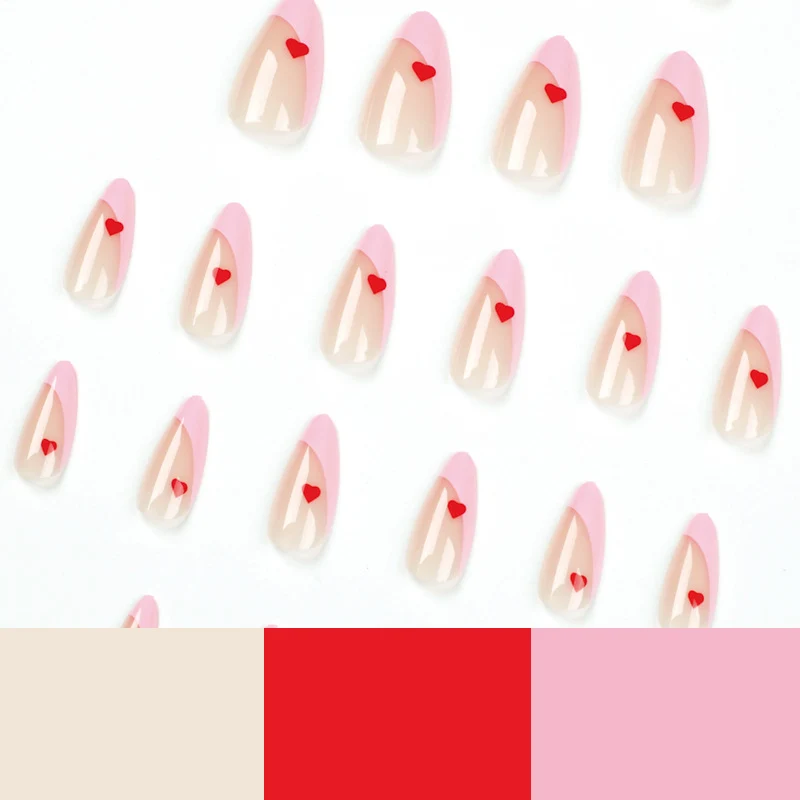 Kunstvolle Nageldesigns mit Herzakzenten Karnz