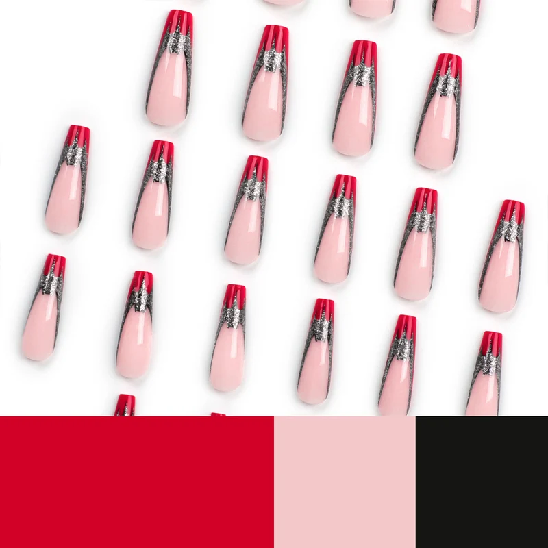 Kunstvolle Gel-Nägel mit außergewöhnlichem Gothic-Design Karnz