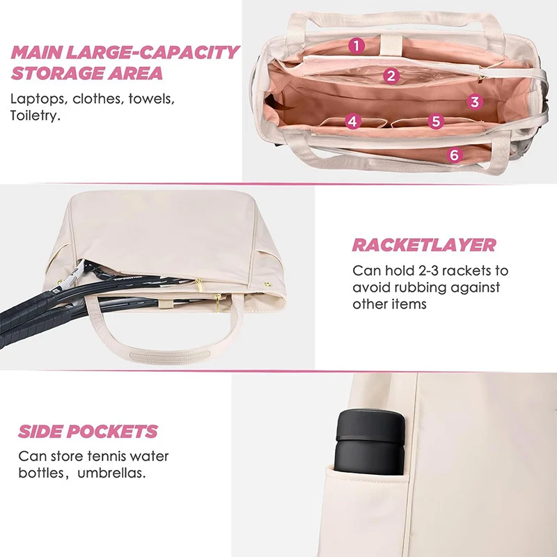 Vielseitige Tennisausrüstungs-Tasche Karnz