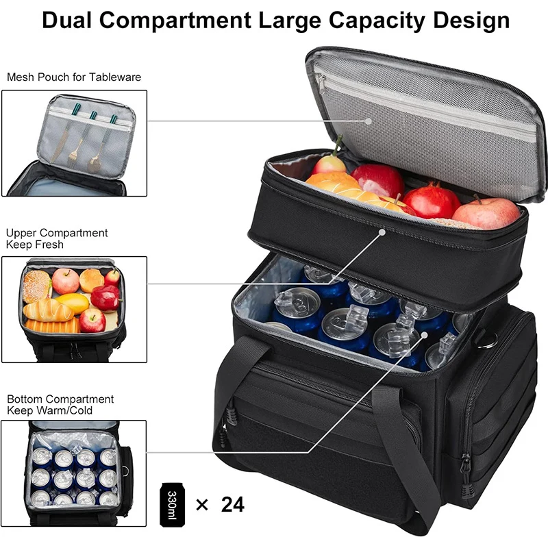 Multi-Compartment Isolierte Kühltasche Karnz