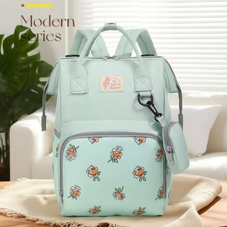 Stilvoller Rucksack mit floralem Muster Karnz