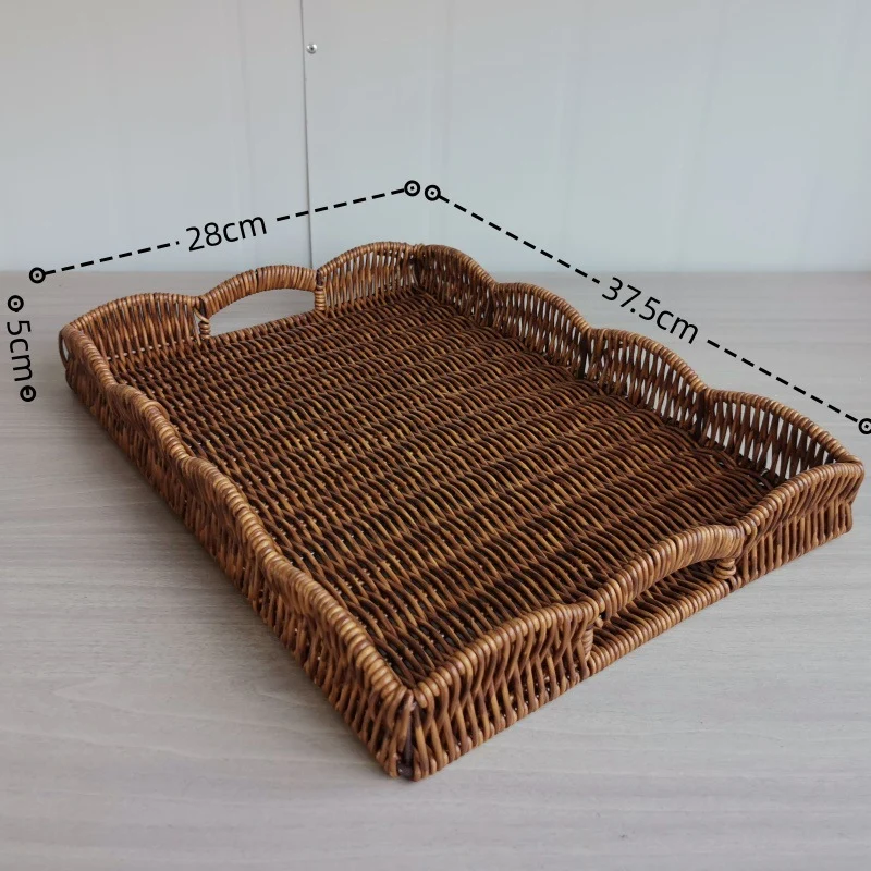 Elegante gewebte Servierplatte Karnz