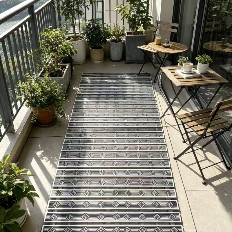 Strukturierte rutschfeste Badmatte