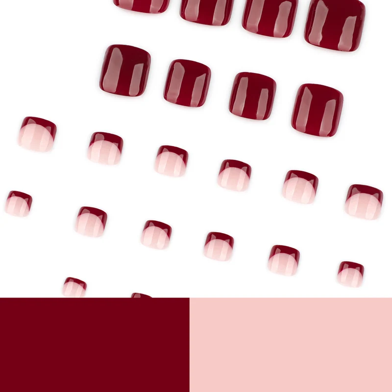 Kunstvolle Fußnagelgestaltung mit elegantem Farbverlauf Karnz