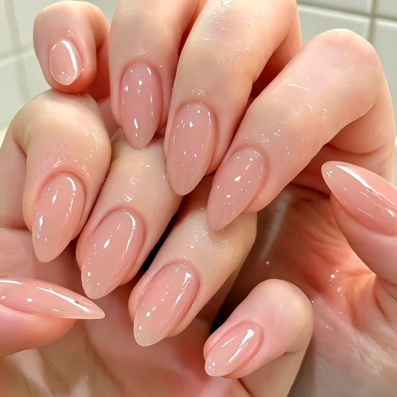 Künstliche Nagelkunst mit verspielten Punkten und Schleifen Karnz
