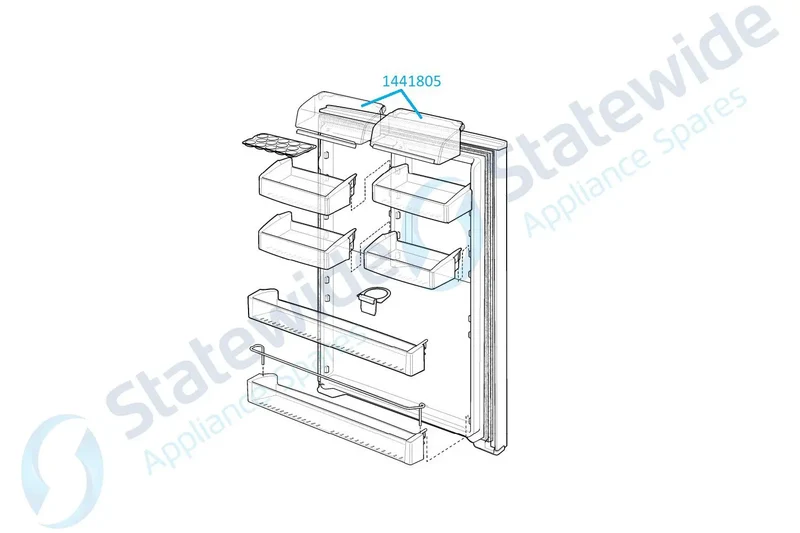 ELECTROLUX/KELVINATOR/SIMPSON Fridge Door DAIRY Cover-Genuine