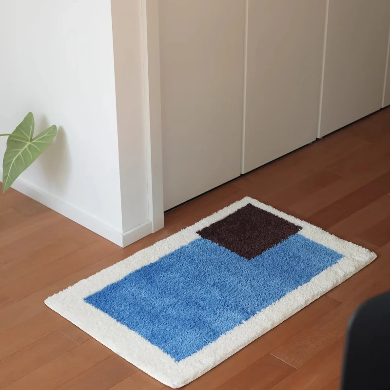 Zeitgenössische geometrische Badmatte