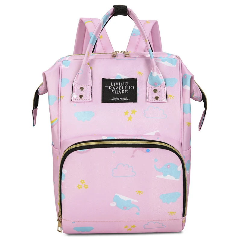 Verspielt bedruckter multifunktionaler Baby-Rucksack Karnz