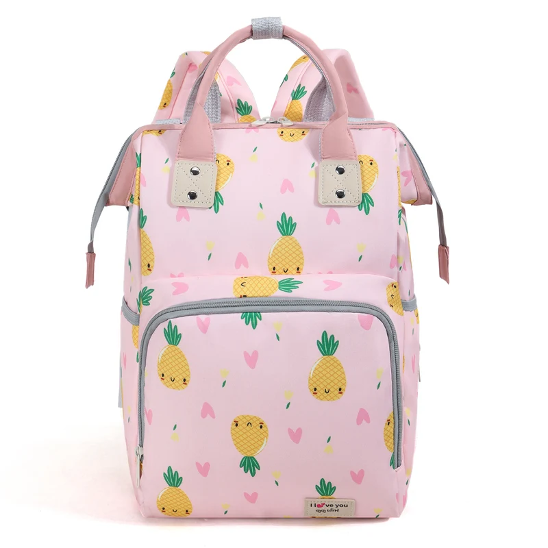 Verspielter Ananasdruck Wickelrucksack Karnz