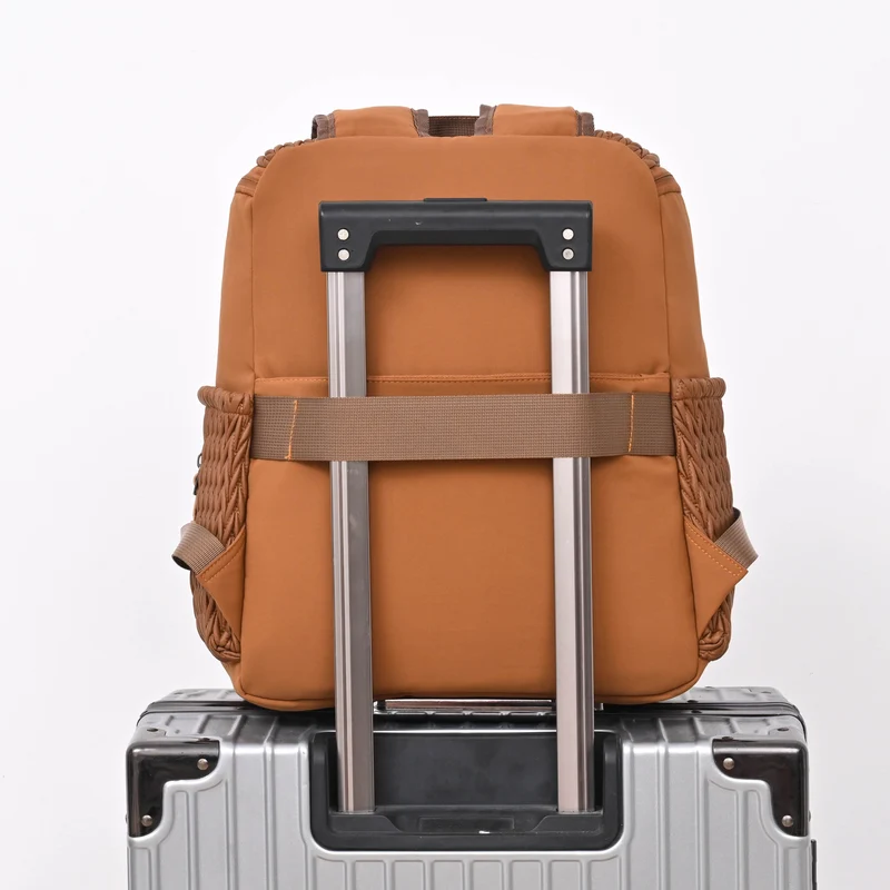 Texturierten Mehrfach-Taschen Rucksack Karnz