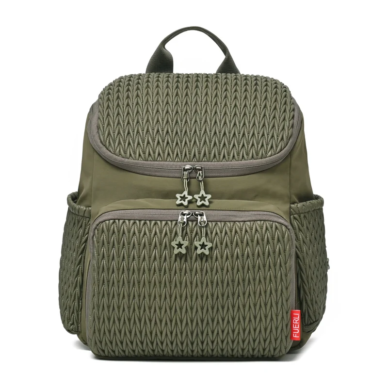 Texturierten Mehrfach-Taschen Rucksack Karnz