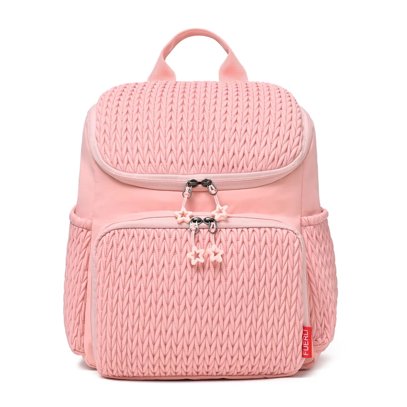 Texturierten Mehrfach-Taschen Rucksack Karnz