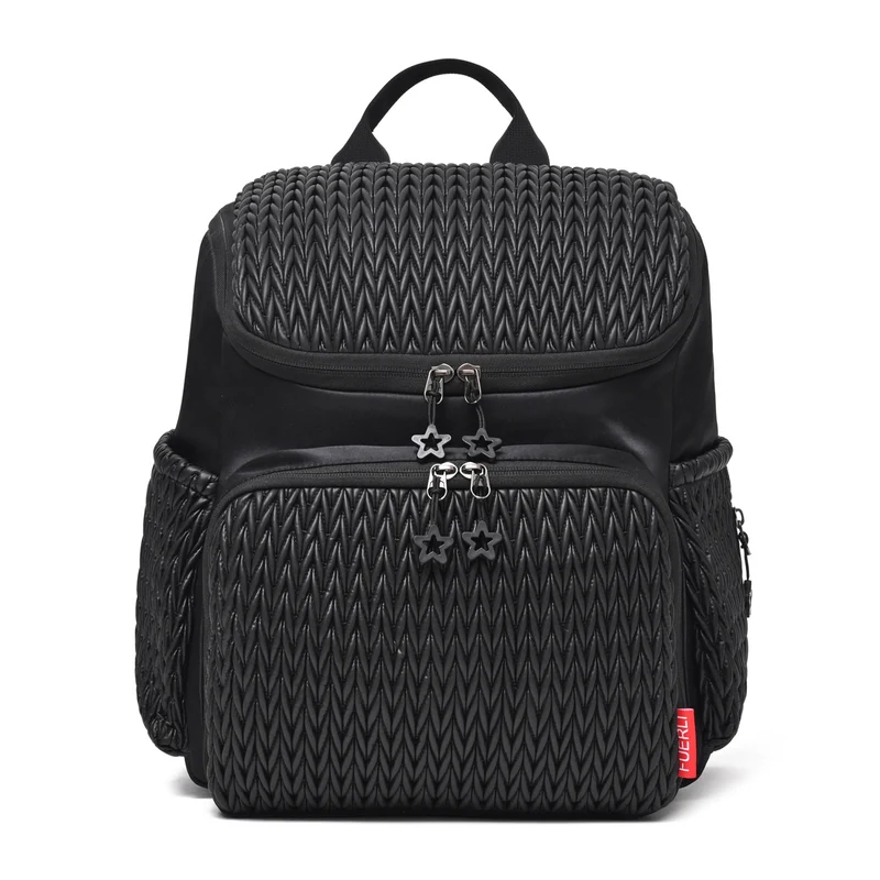 Texturierten Mehrfach-Taschen Rucksack Karnz