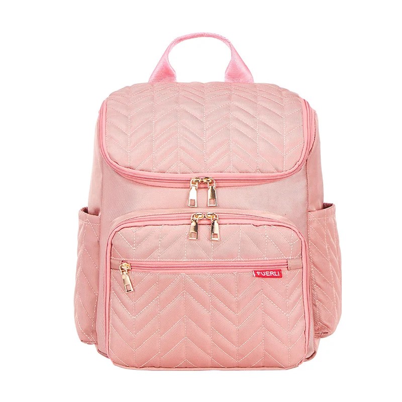 Elegante gesteppt Multi-Compartment Rucksack Karnz