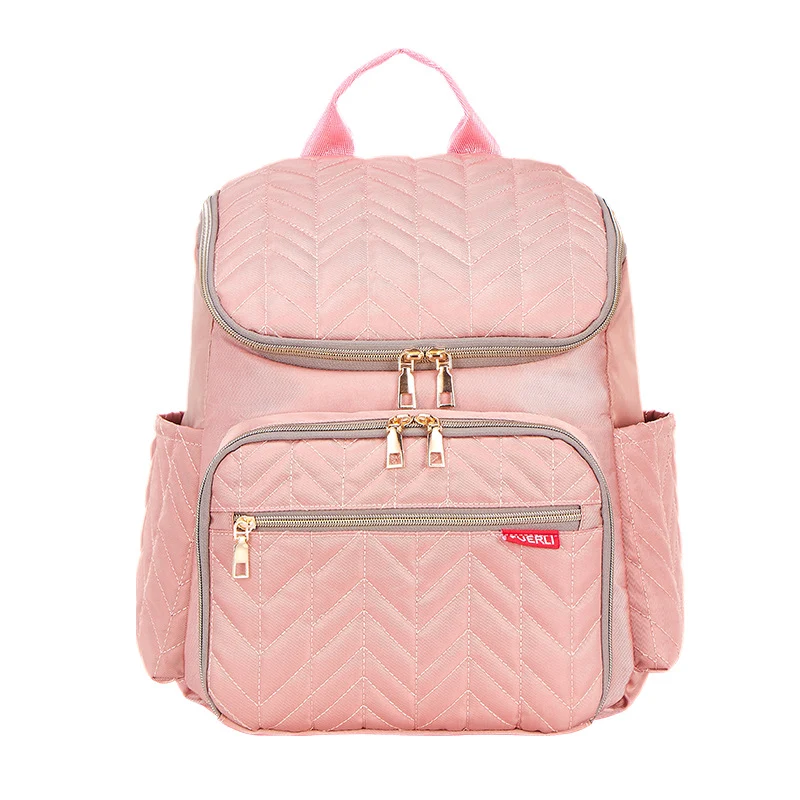Elegante gesteppt Multi-Compartment Rucksack Karnz