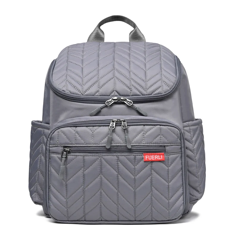 Elegante gesteppt Multi-Compartment Rucksack Karnz