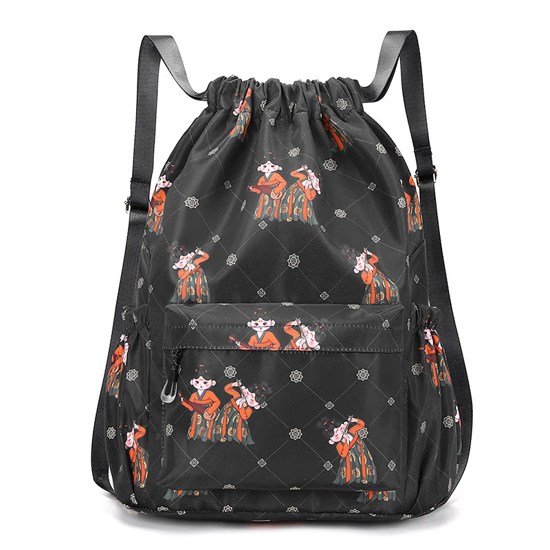 Fun Cartoon Print Drawstring Rucksack Karnz