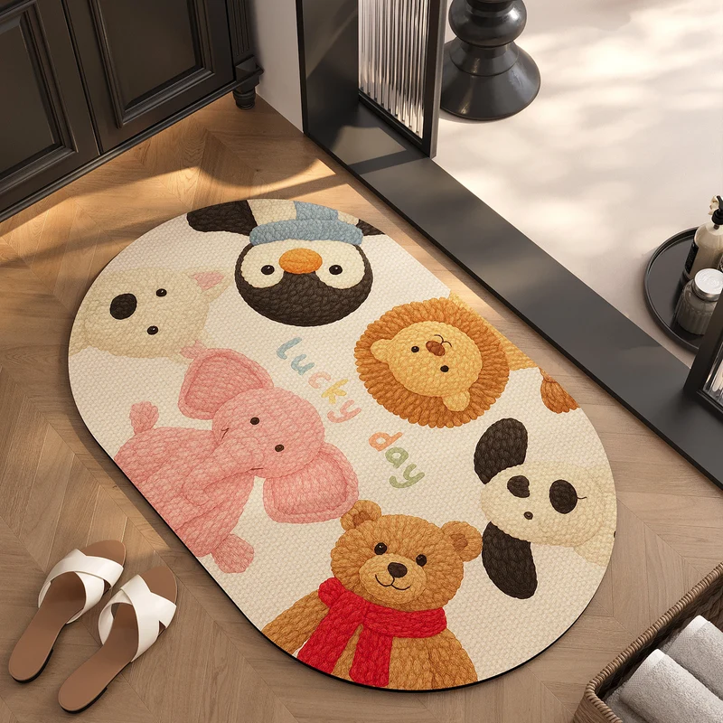 Verspielt Tiermotiv Teppich
