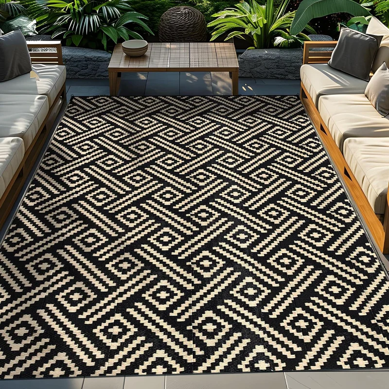 Geometrisches Muster Outdoor Patio Teppich