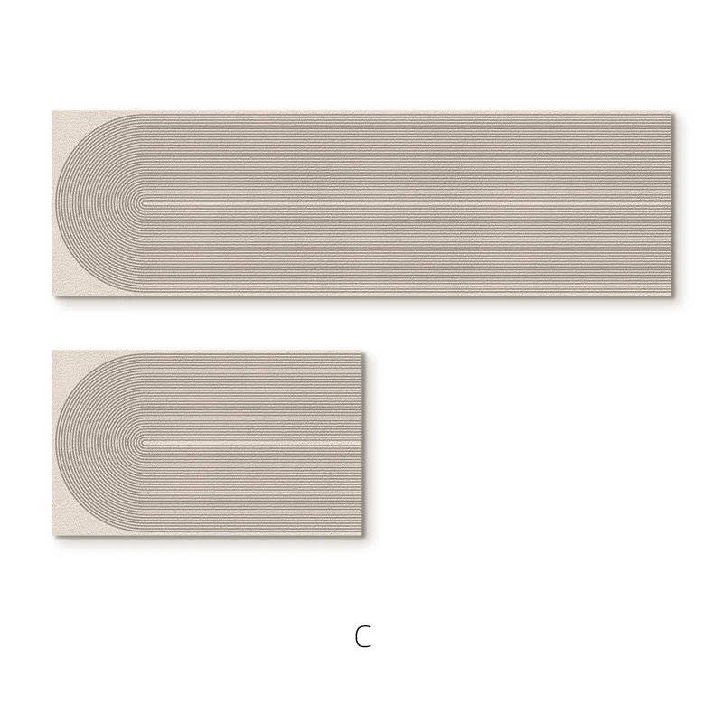 Elegante strukturierte Teppichläufermatte