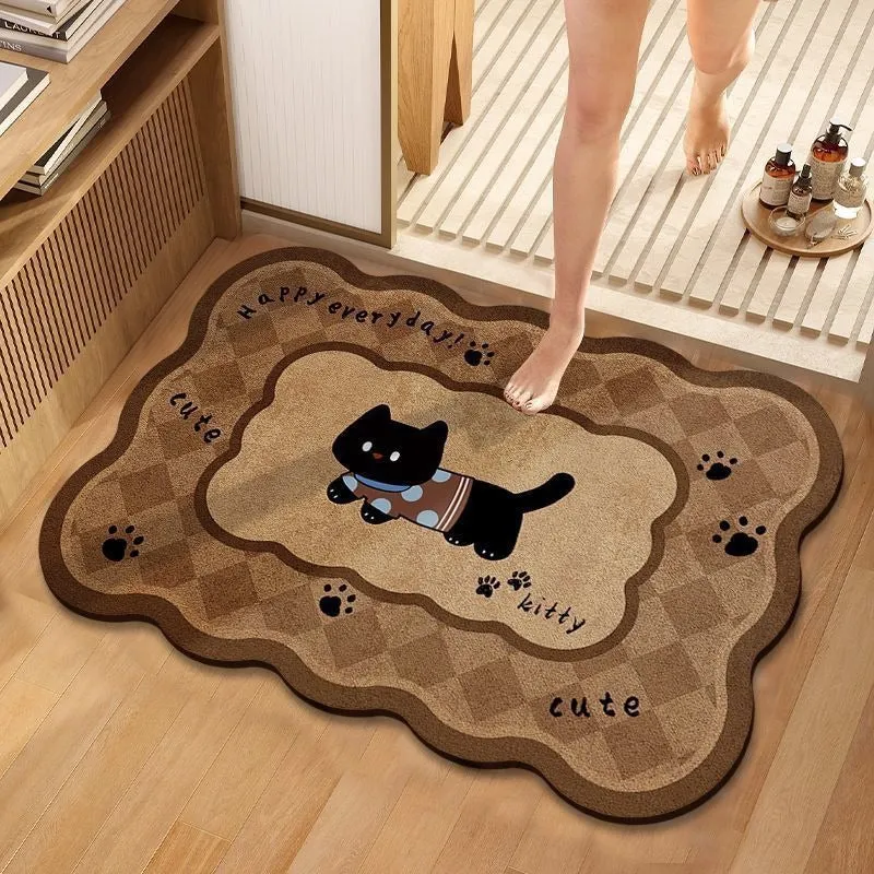 Hübsche hundethemen Plüsch-Badematte