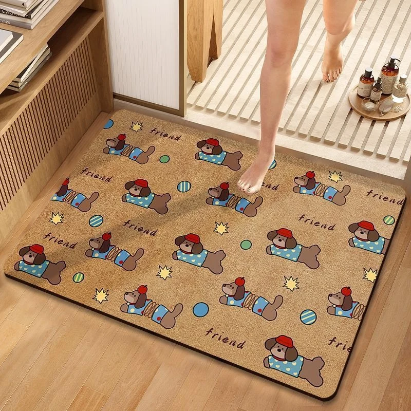 Hübsche hundethemen Plüsch-Badematte