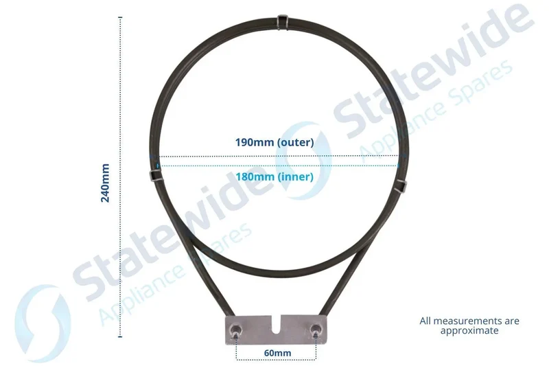Universal EUROPEAN Oven F/F Element 3 Ring 2000W