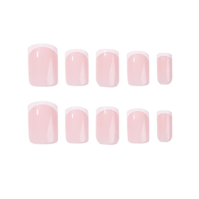 Elegante Hochglanz-Nagelkunst mit französischem Design Karnz