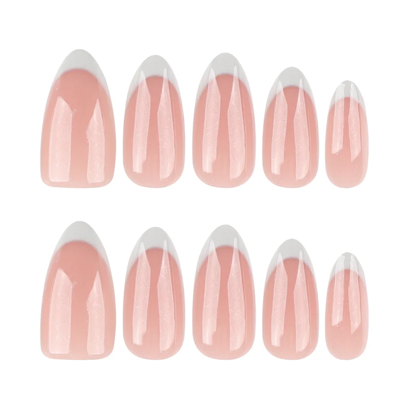 Elegante French-Tip Kunstnägel Karnz