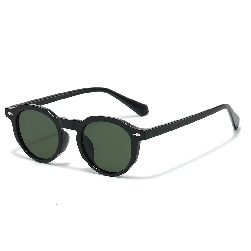Stylische Retro-Ovalrahmen-Sonnenbrille Karnz