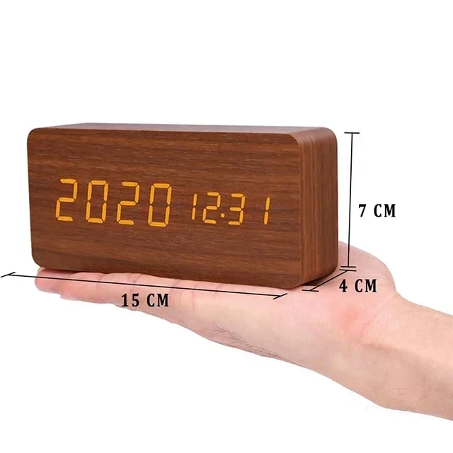 Digitaler Holzwecker – Moderne Technologie mit zeitlosem Holzdesign | Karnz