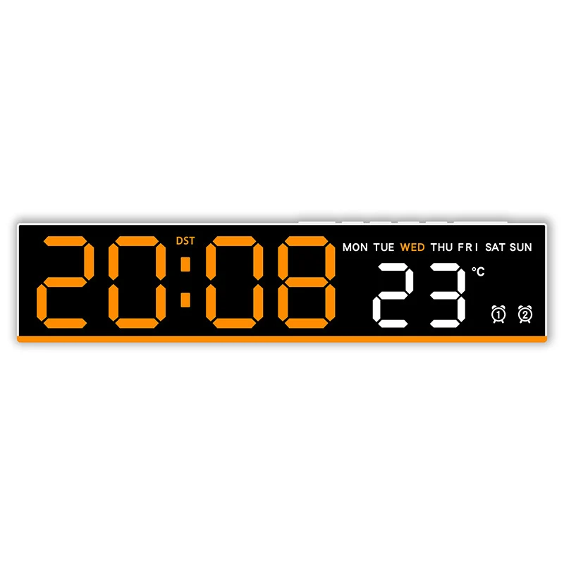 Digitaler Wecker mit großem LED-Display und Temperaturanzeige Karnz